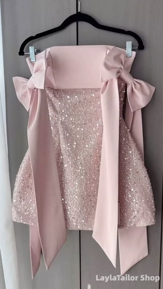 Off The Shoulder Pink Birthday Dresses Mini Homecoming Dress