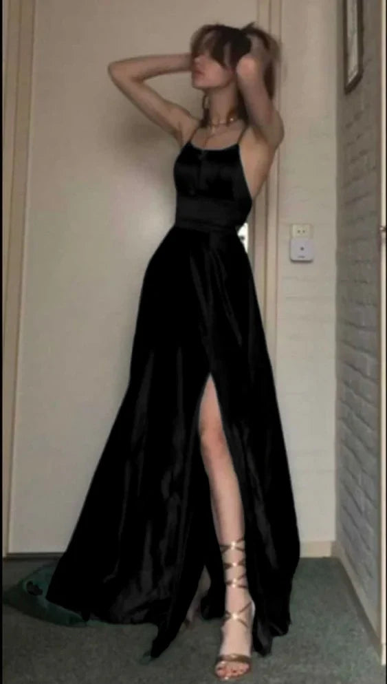 A line Dark Green Long Prom Dress, Evening Dress