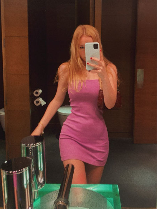 Strapless Bodycon Satin Homecoming Dresses