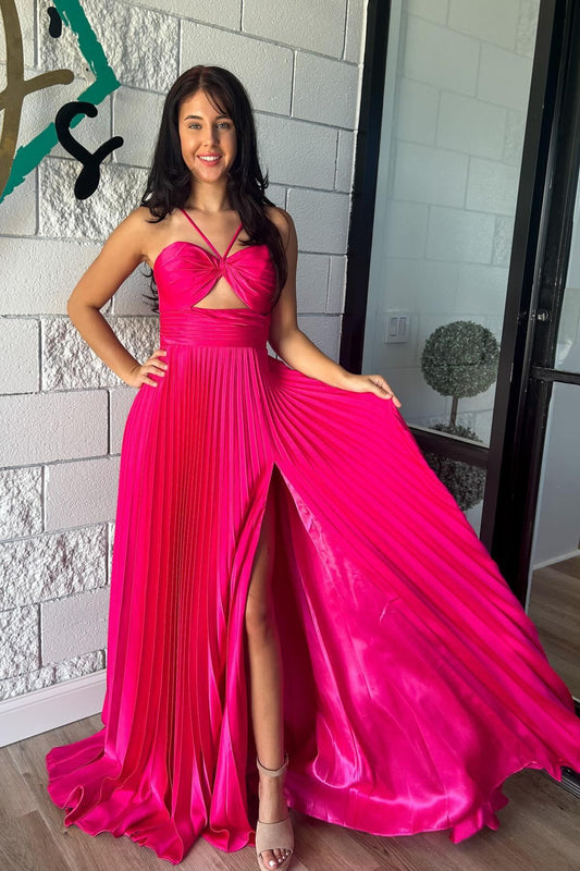 Yellow Straps Cutout Empire A-line Party Dress