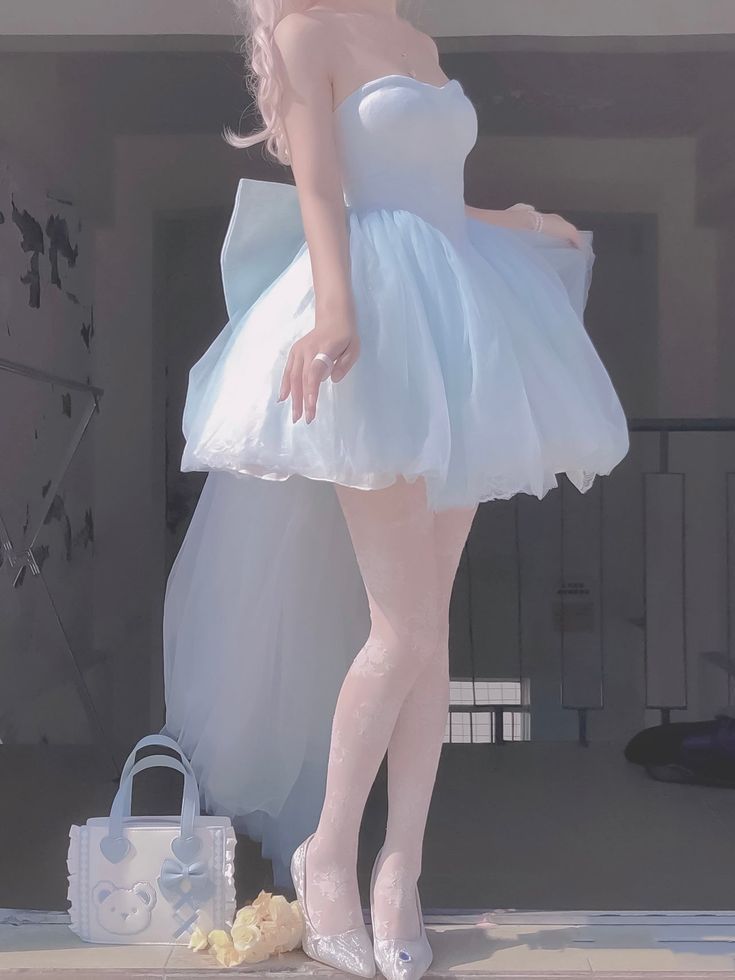 Baby Blue Sweetheart Homecoming Dresses Lace Short Prom Dresses,LTP3910