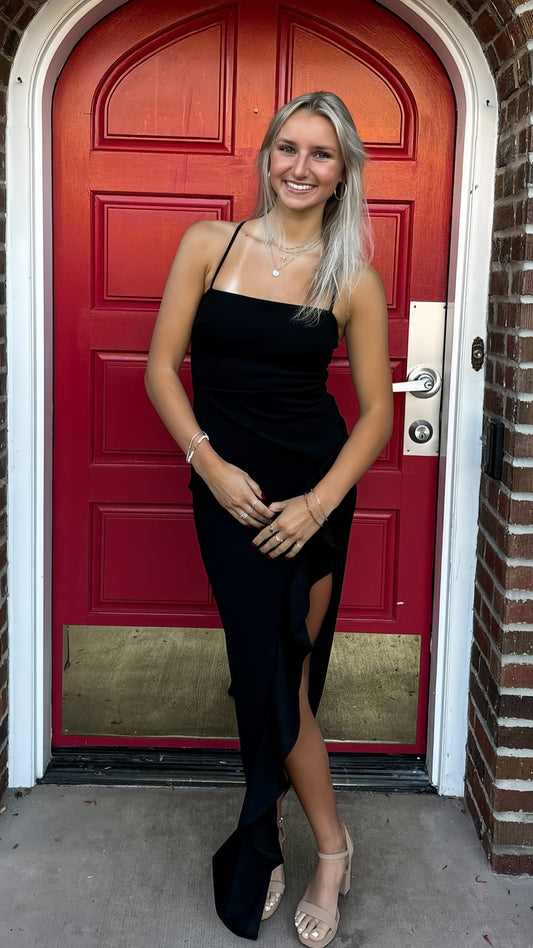 Black Split Evening Prom Dresses, LTP3464