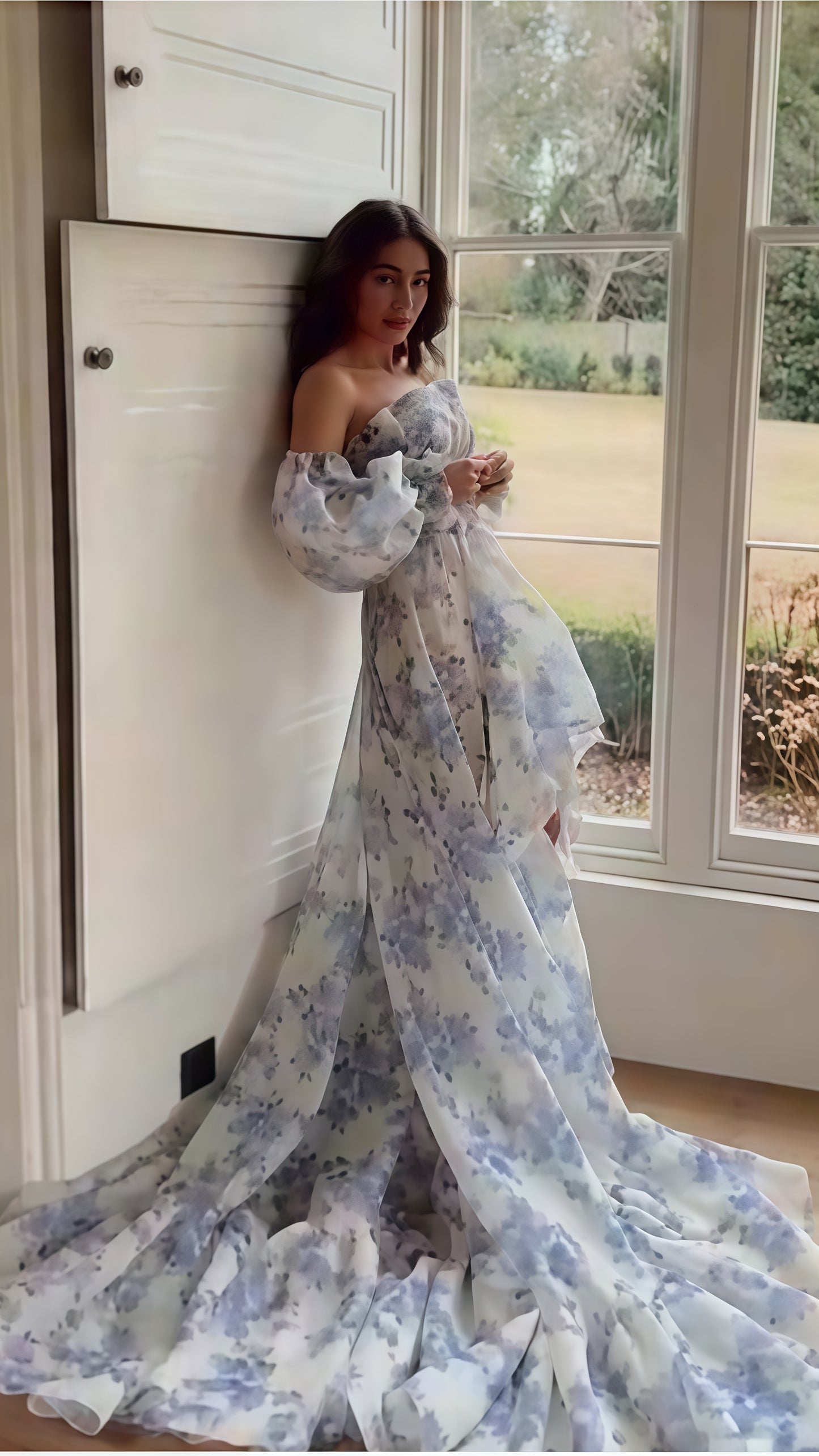 Custom Made Floral High Low Prom Dresses,LTP3436