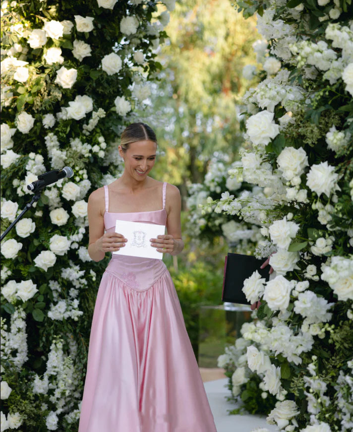 Elegant A Line V Neckline Floor-length Satin Long Pink Evening Dress Prom Dresses , LTP3638