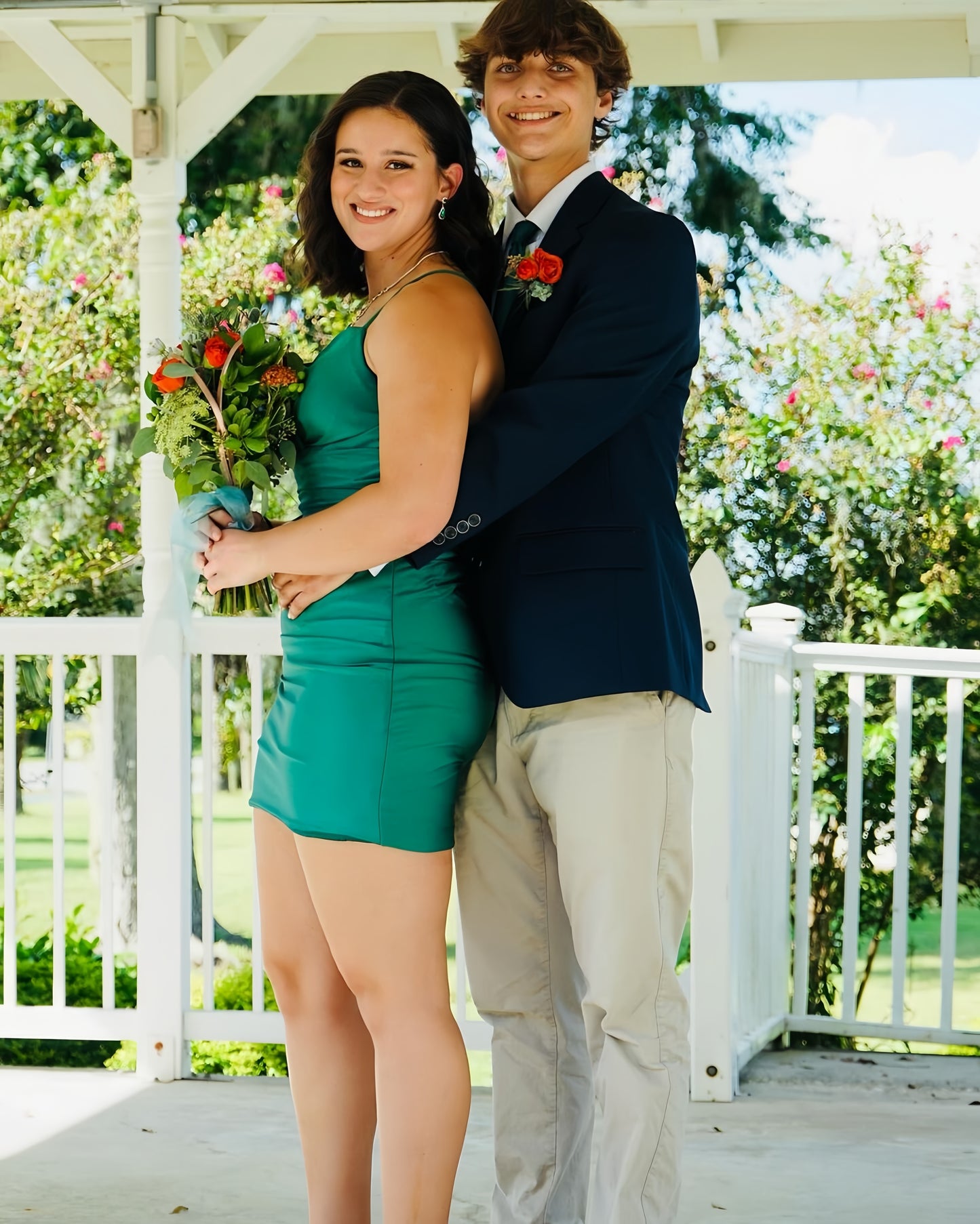 Green Bodycon Satin Homecoming Dresses, LTP3346