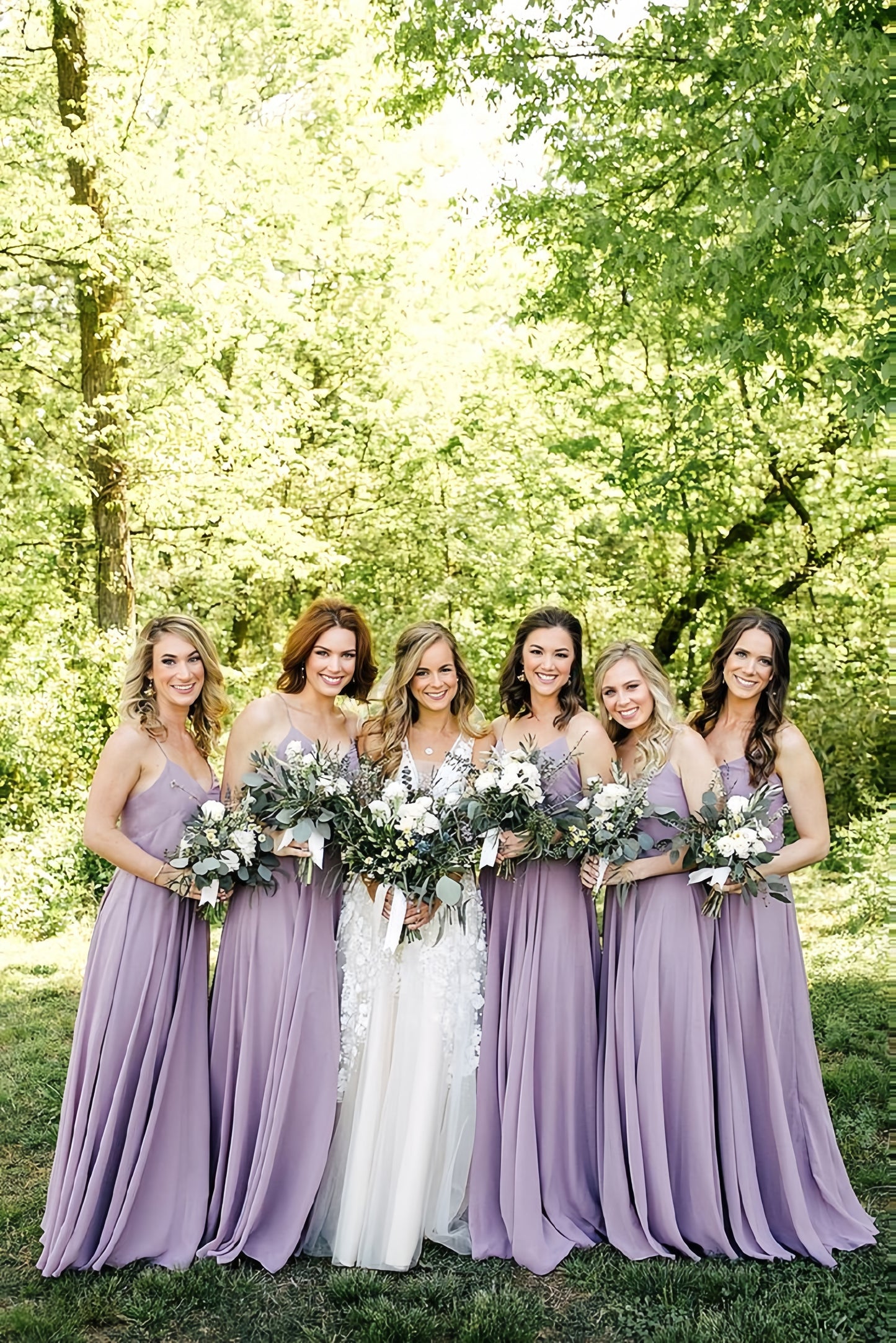Light Purple Spaghetti Straps A-Line Bridesmaid Dress, Cheap Party Dress,LTP3674