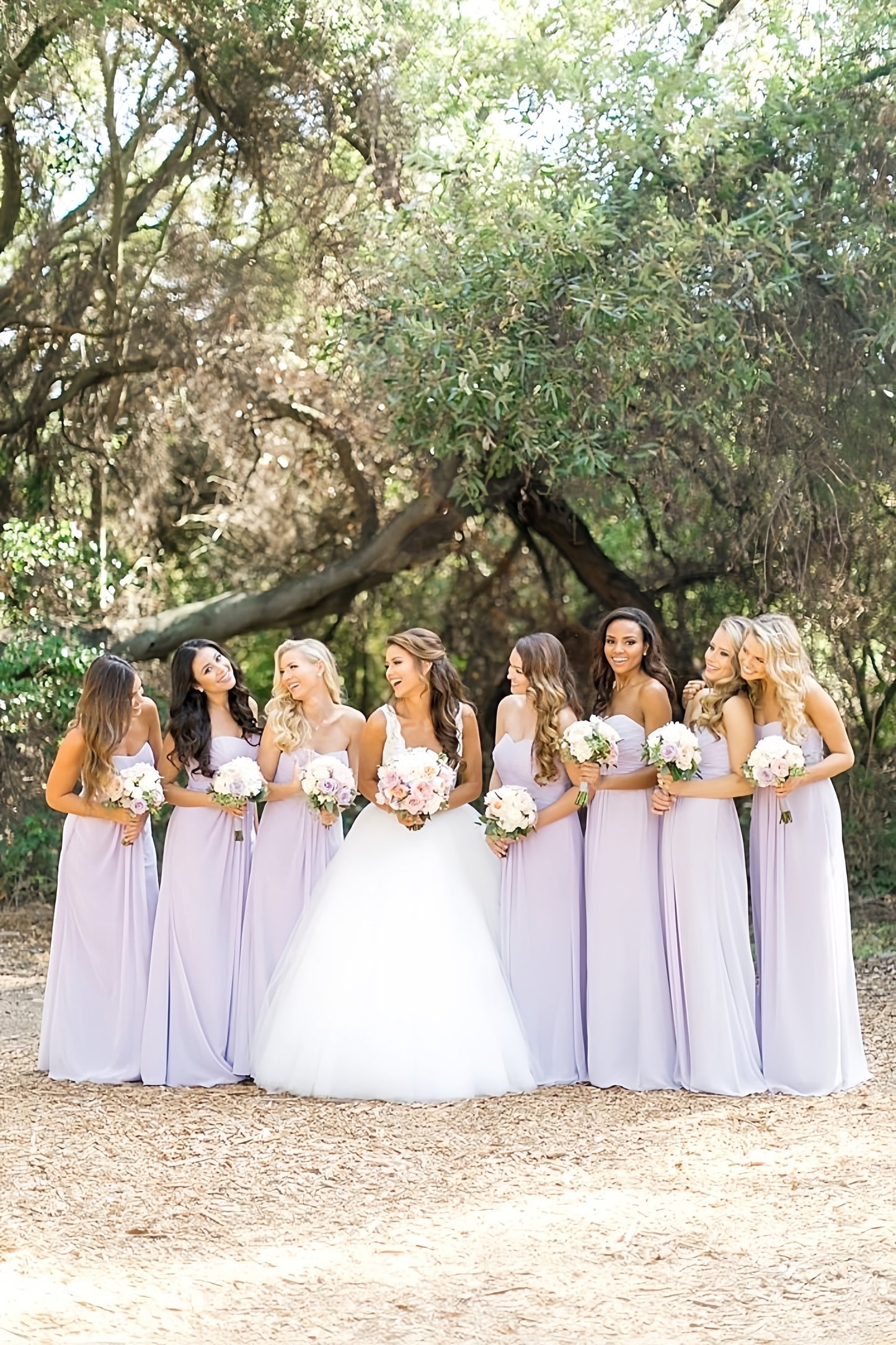 Lilac Bridesmaid Dress, Chiffon Bridesmaid Dress, Sweetheart Wedding Party Dress,LTP3673