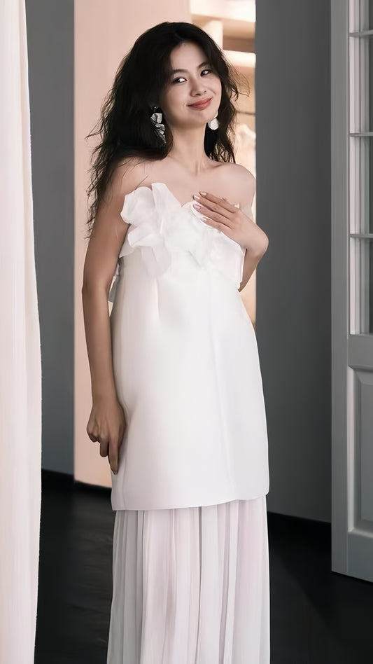 Multi Styles White Floral Wedding Dresses Beach Party Dress,LTP4189