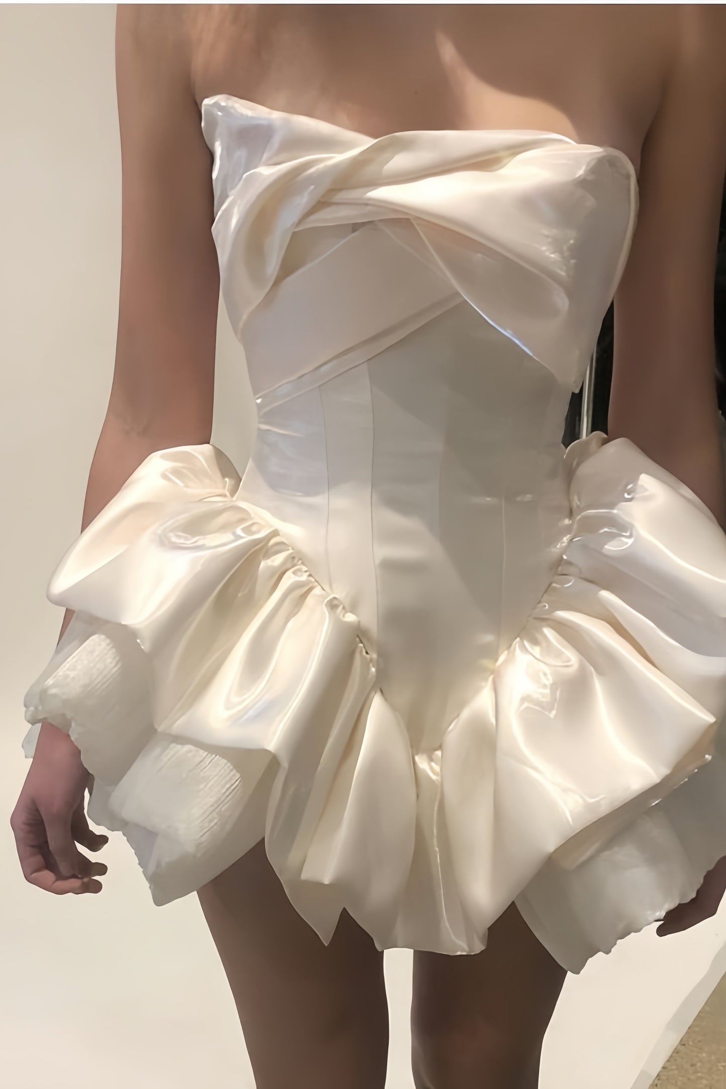 Off The Shoulder Strapless Homecoming Dresses Short Prom Dress,LTP3872