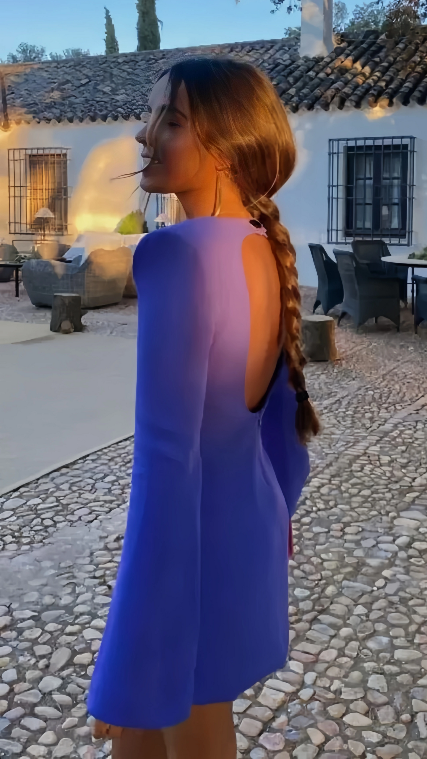 Purple Long Sleeves Party Dresses Open Back Homecoming Dress,LTP3851