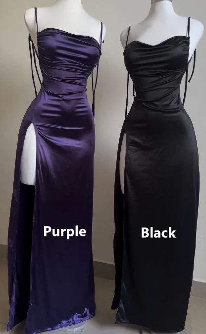 Sexy Bodycon Purple Evening Prom Dresses Slit Party Dress,LTP3824
