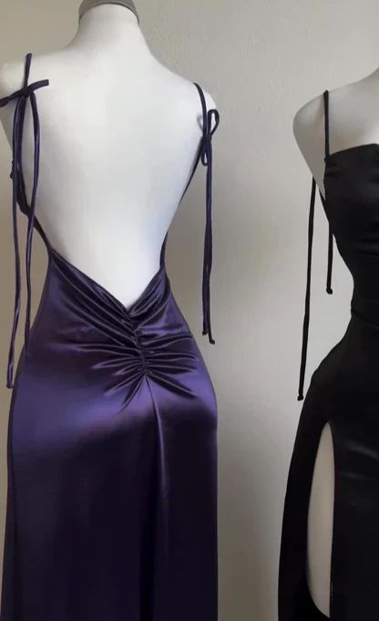 Sexy Bodycon Purple Evening Prom Dresses Slit Party Dress,LTP3824