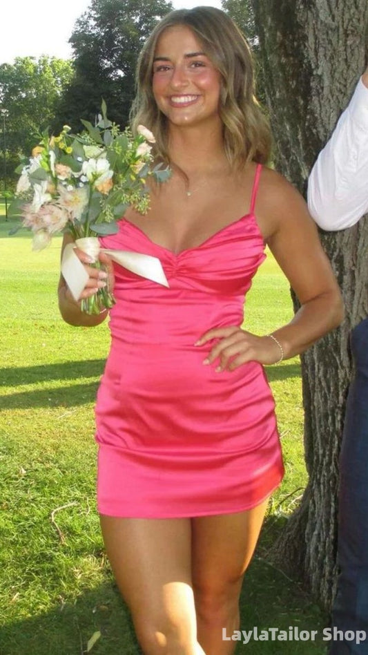 Simple Bodycon Homecoming Dresses Yellow Mini Party Dress