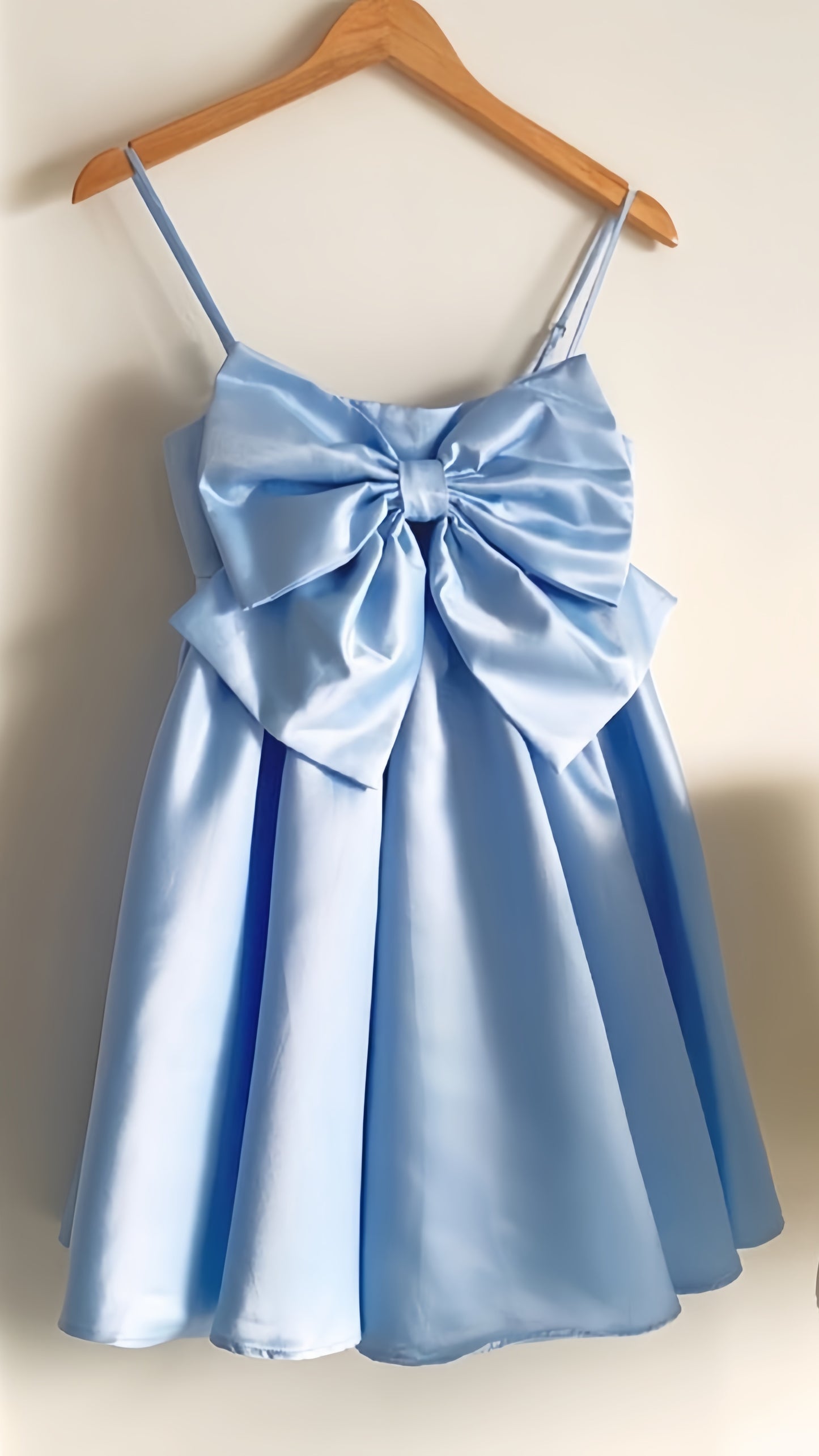 Sky Blue A-line Homecoming Dresses Bowknot Mini Party Dress,LTP3870