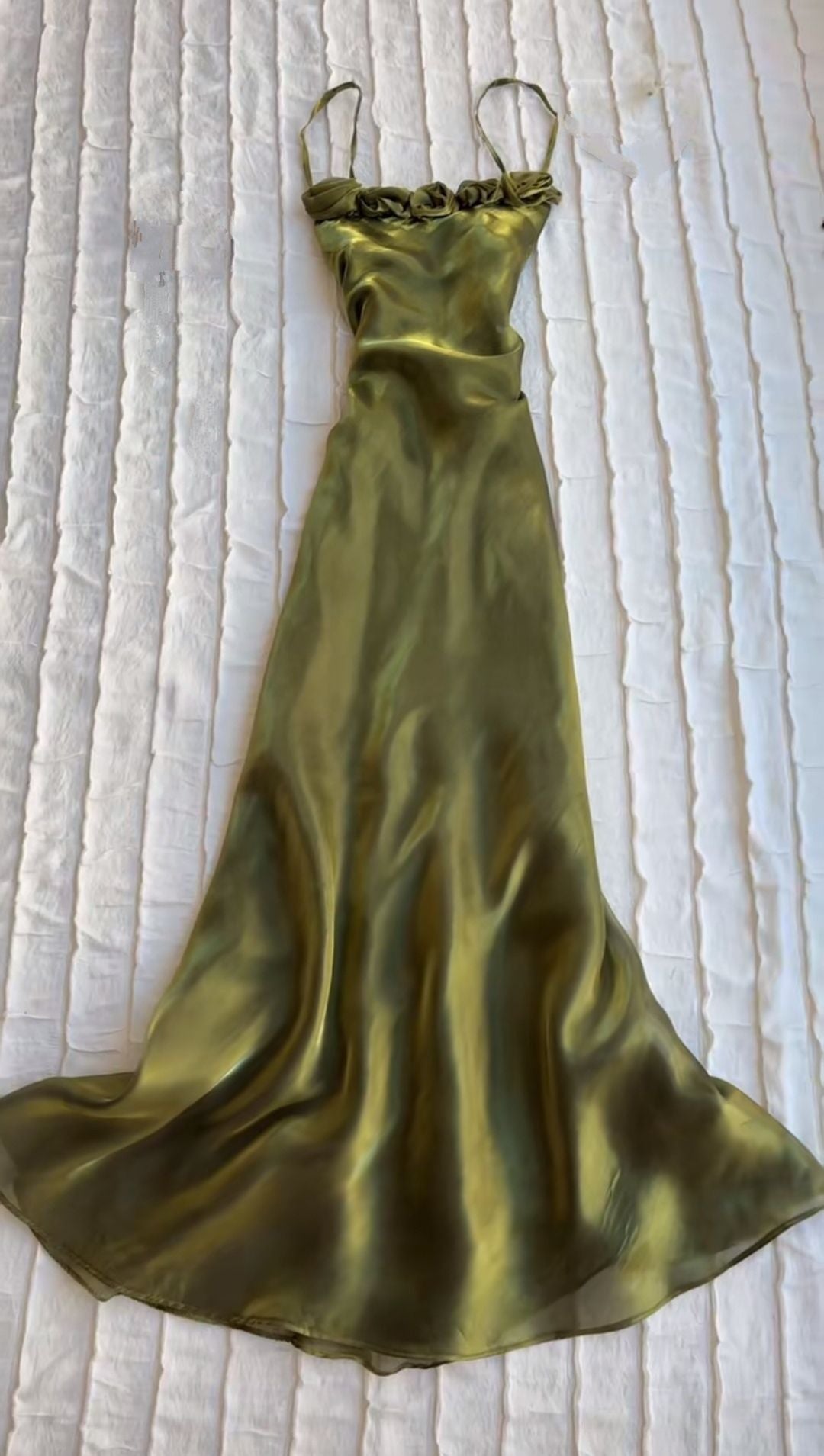 Spaghetti Straps Bodycon Mermaid Prom Dresses Organza Evening Party Dress,LTP4199