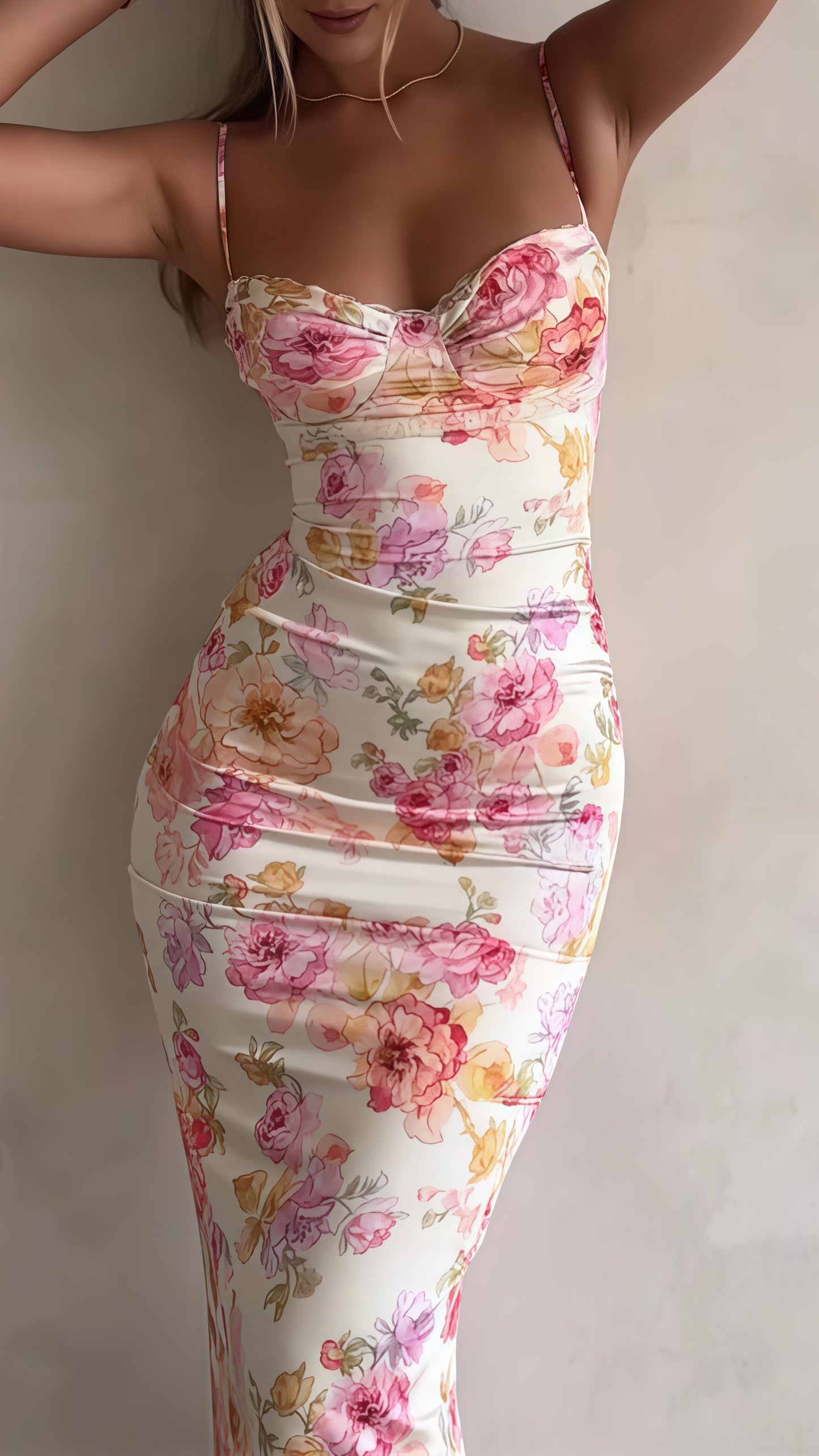 Spaghetti Straps Floral Sheath Party Dress, Floor Length Prom Dress,LTP3563