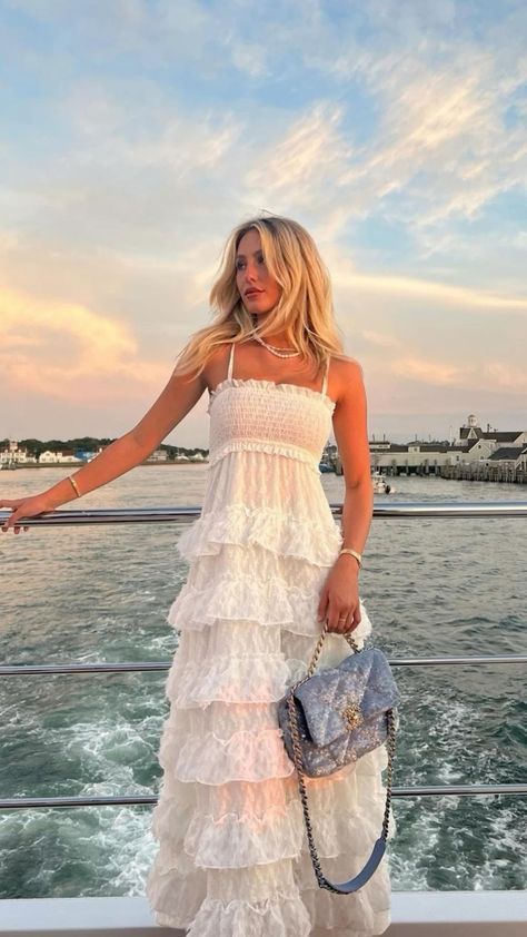 Spaghetti Straps Lace Prom Dresses Ruffle Evening Gown, LTP3289