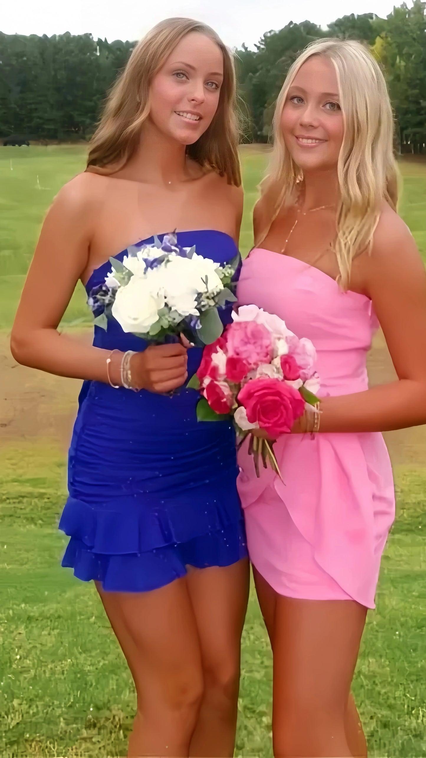 Strapless Bodycon Homecoming Dresses Pleated Mini Party Dress,LTP3945