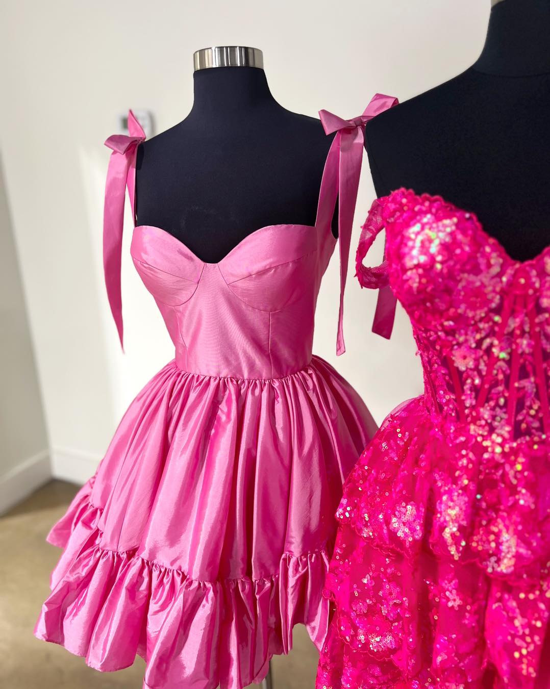 Black A-Line Satin Homecoming Dresses Topic Party Dress, LTP3326