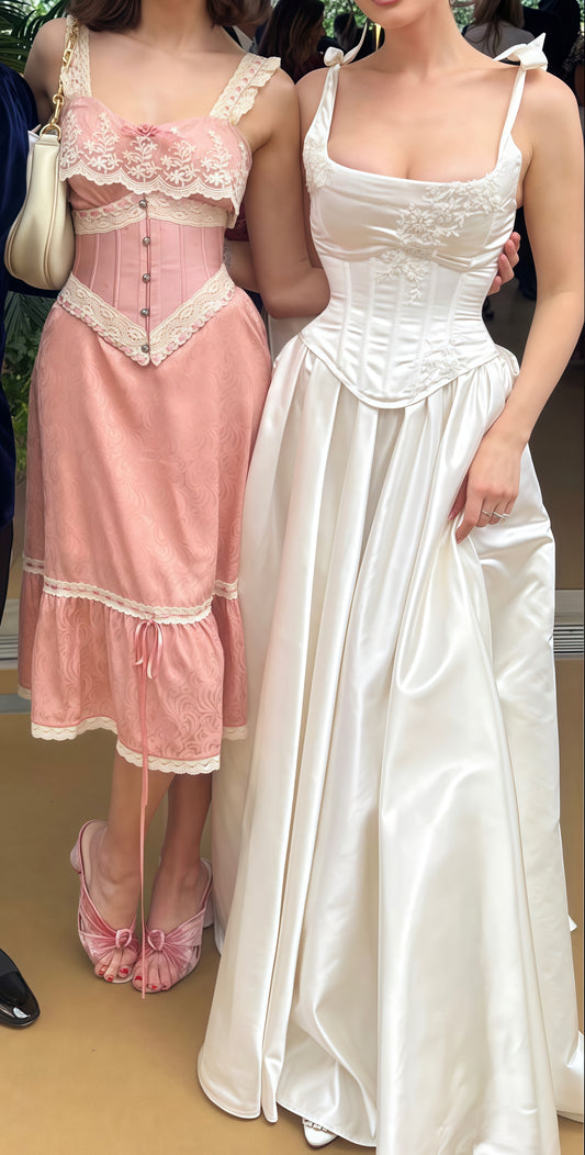 Vintage Ivory Appliques Party Dress, High Quality Wedding Dress,LTP3660