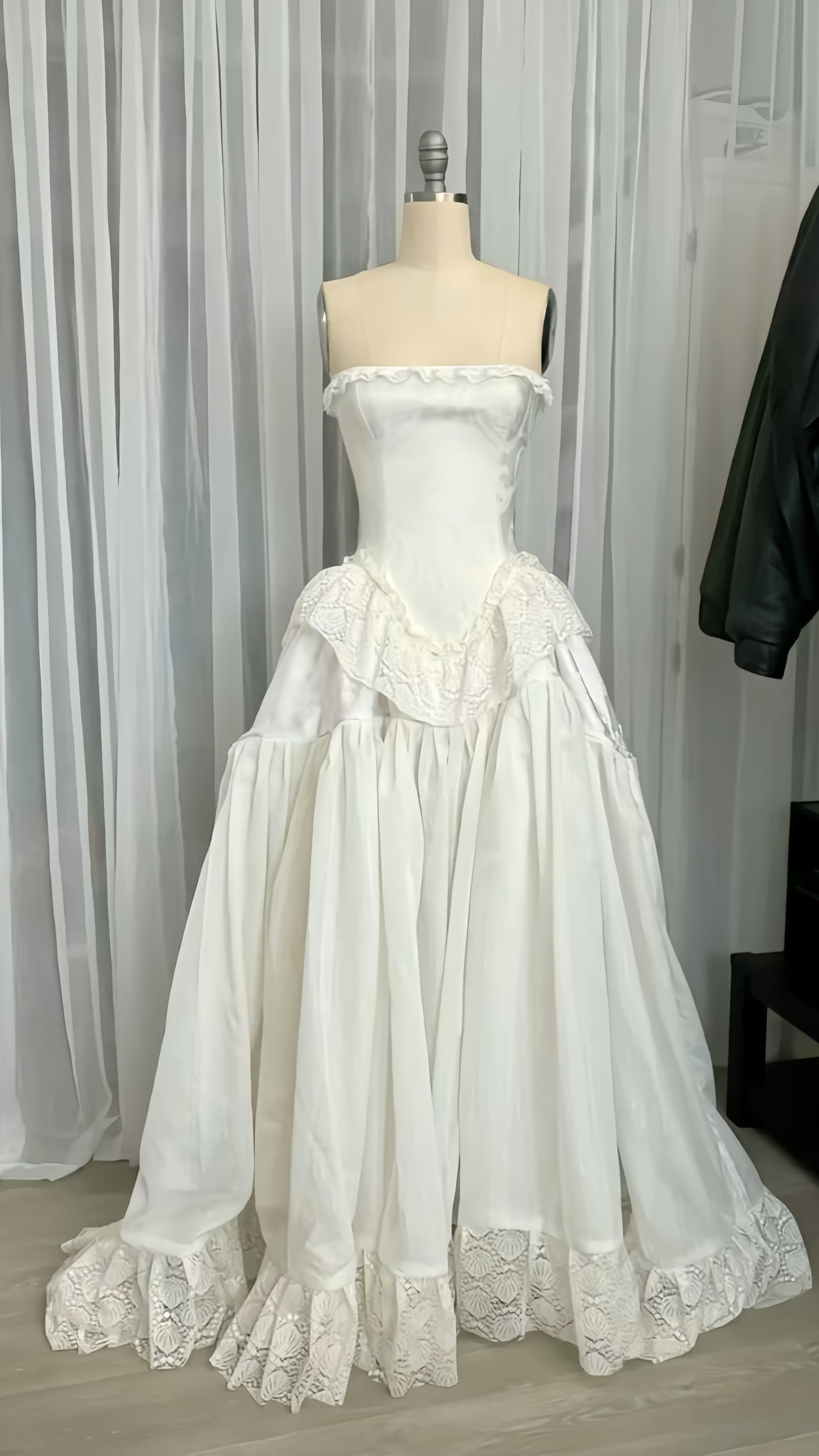 White Strapless A-Line Wedding Dresses, LTP3513