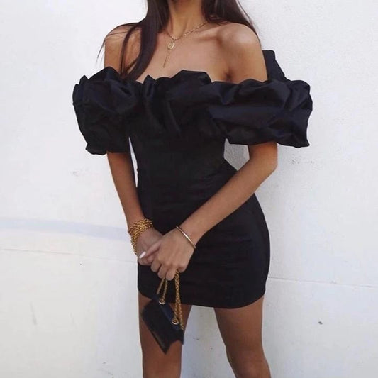 LTP1826,Unique White Off The Shoulder Cloud Style Satin Homecoming Dresses