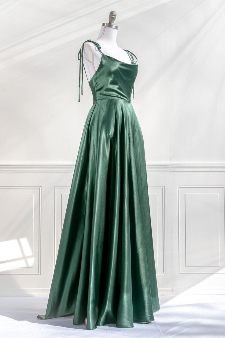 High Quality Satin Long Bridesmaid Dresses