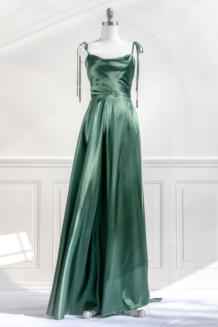 High Quality Satin Long Bridesmaid Dresses
