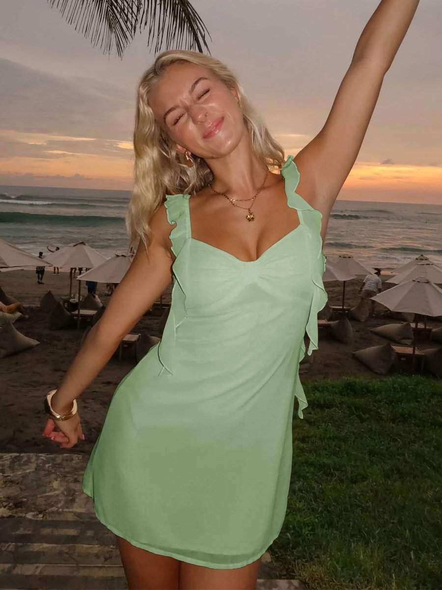 Sheath Chiffon V Neck Short Homecoming & Cocktail Dress with Ruffles ï»?,<p>Sheath Chiffon V Neck Short Homecoming & Cocktail Dress with Ruffles</p>"
