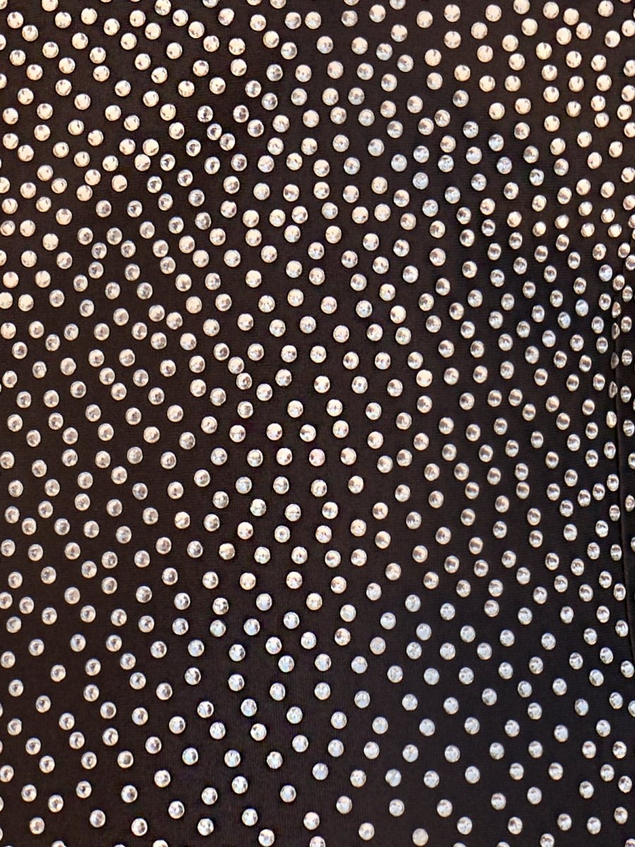 Bodycon Black Beaded Satin Homecoming Dress