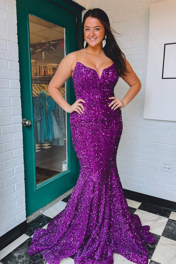 LTP1262,Sweetheart Sequins Mermaid Long Formal Dress, Sleeveless Bodycon Prom Evening Dresses