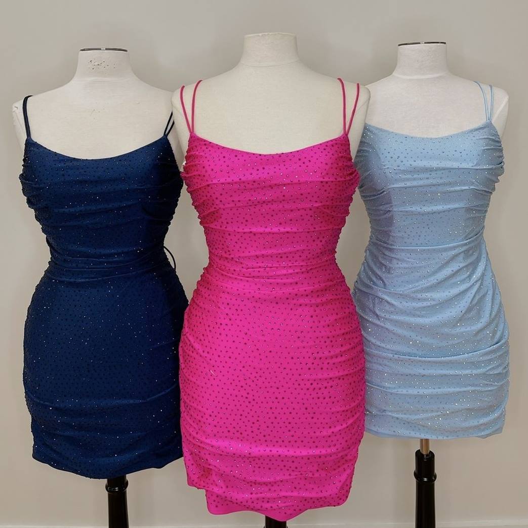 LTP1148,Sparkles Tight Royal Blue Short Homecoming Dress