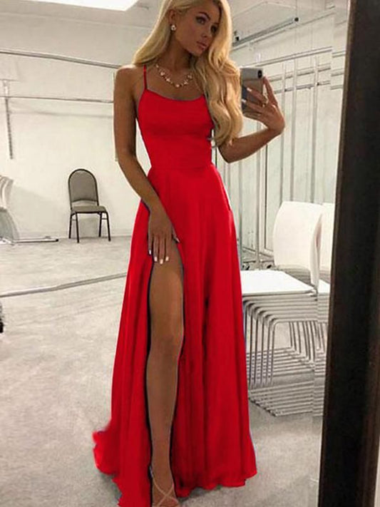 LTP0272,Cheap long prom dress royal blue sheath evening dresses satin split prom dresses