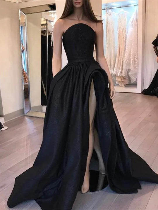 LTP1584,Black Spaghetti Straps Long Prom Dresses,Evening Gown Formal D Laylatailor Shop LTP1584,Black Spaghetti Straps Long Prom Dresses,Evening Gown Formal D Laylatailor Shop