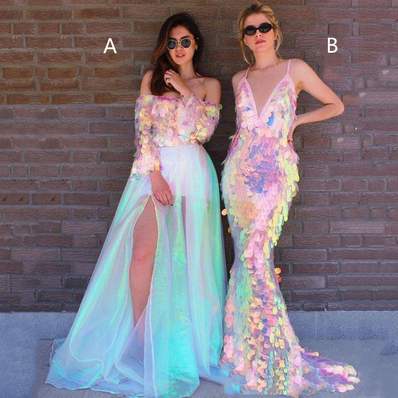 LTP0872,Mermaid Sequin Long Prom Dress Evening Long Gown