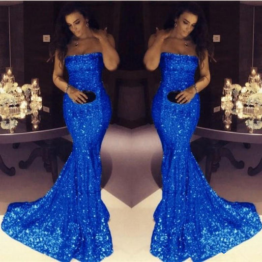 LTP0093,2022 Gorgeous Gold Sequins Mermaid Prom Dresses