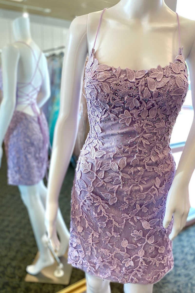 LTP1158,Adorable lace beaded tight cross back homecoming prom dresses