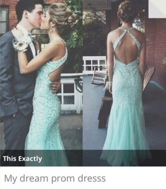 LTP0234,Custom Made A line Open Back Prom Dresses Backless Prom Dresses Beaded Formal Dresses Open Back Evening Dresses