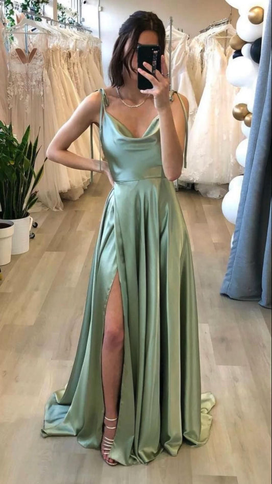 LTP1061,Simple prom dress,spaghetti straps long prom evening dresses