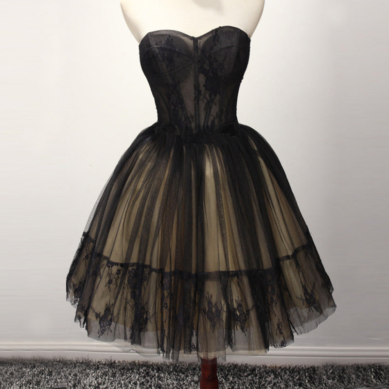 LTP0634,Princess black lace homecoming dresses ball gown mini prom dre Laylatailor Shop LTP0634,Princess black lace homecoming dresses ball gown mini prom dre Laylatailor Shop