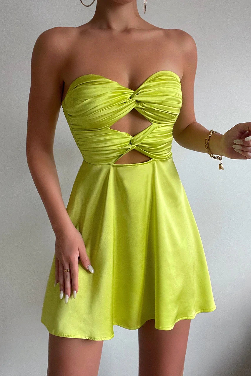 LTP1649,Sexy Hot Pink Silk Satin Homecoming Dresses,Mini Cocktail Dresses