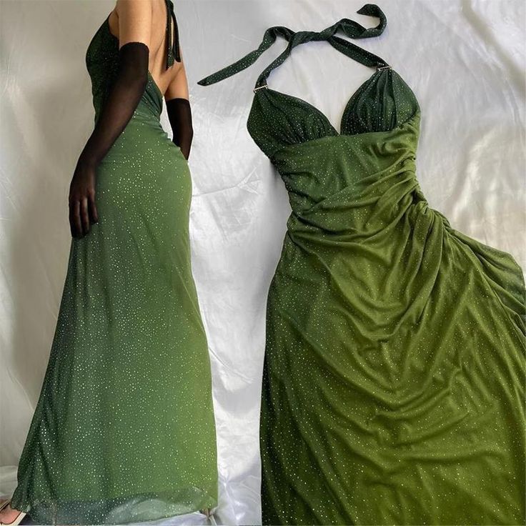 Beautiful Halter Birthday Party Dresses Chiffon Prom Dresses