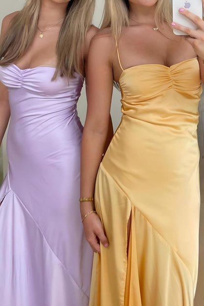 Yellow prom dresses, evening dresses,party dresses, sexy formal dress
