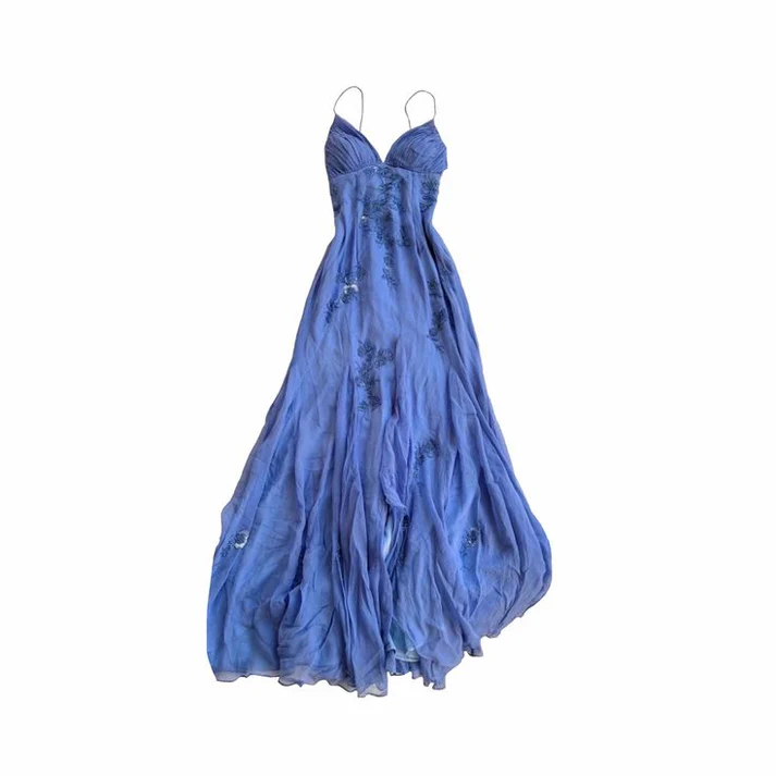 Blue long prom dresses, evening dresses,party dresses, formal dress