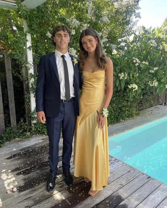 Yellow prom dresses, evening dresses,party dresses, sexy formal dress