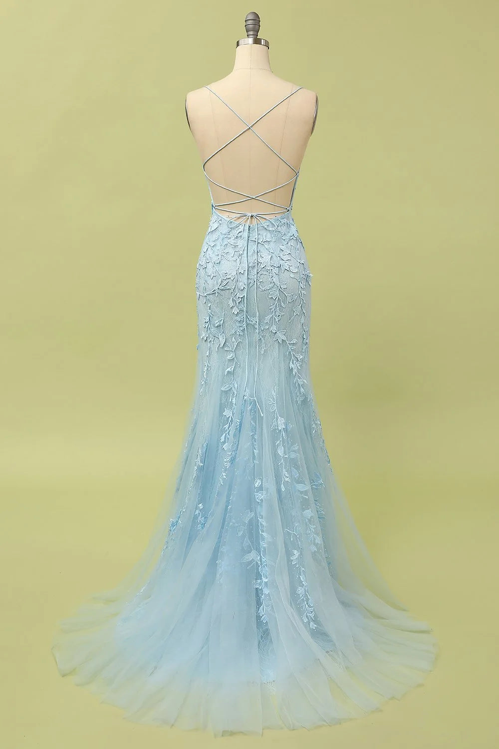 Mermaid Lace Long Prom Dress