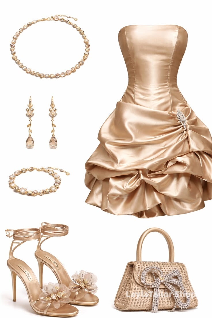 Dark Green Strapless Homecoming Dresses Pleated Mini Hoco Dress