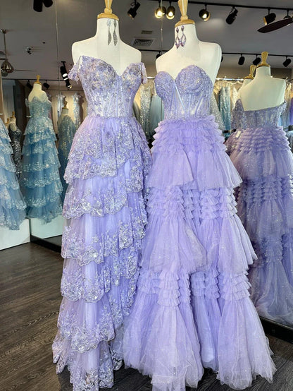 Fairy Prom Dresses, Strapless Prom Dress, Preppy Prom Dress, Queen Ball Gown