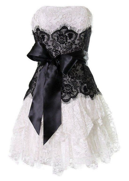 A Line Lace Short Prom Dress Birthday Party Dress Homecoming Dress