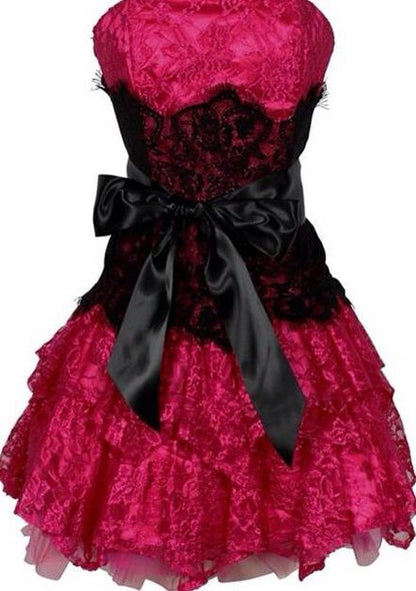 A Line Lace Short Prom Dress Birthday Party Dress Homecoming Dress
